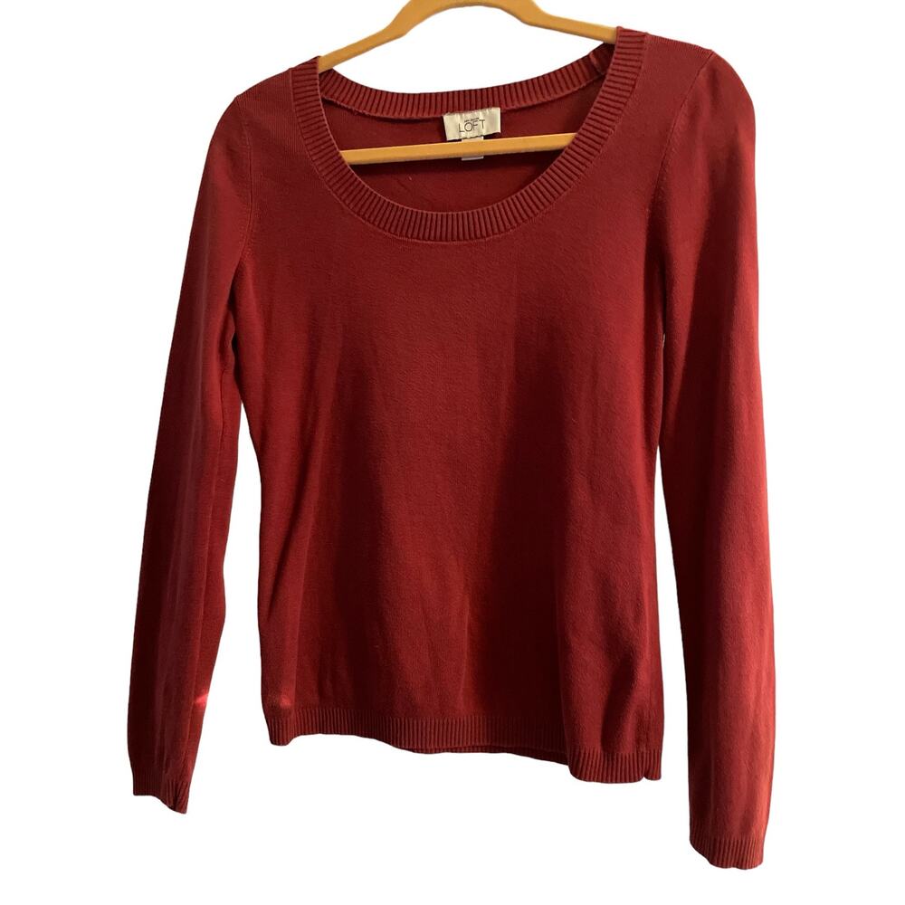 Ann Taylor Loft Size Small Women's Longsleeve Burgundy